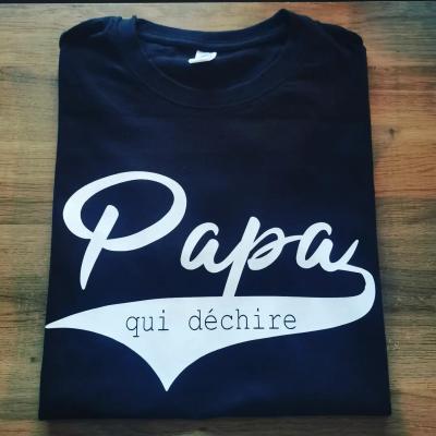 Tee shirt MC homme - votre texte + qui déchire